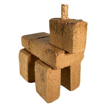 Briqueta de madera comprimida 100% Roble - Imagen 3