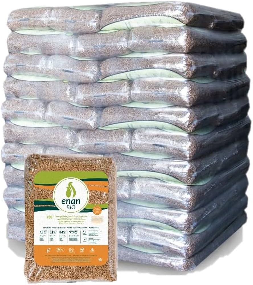 Pellets ENAN Bio – Palet de 70 sacos de 15 kg (1.050 kg) ENplus A1
