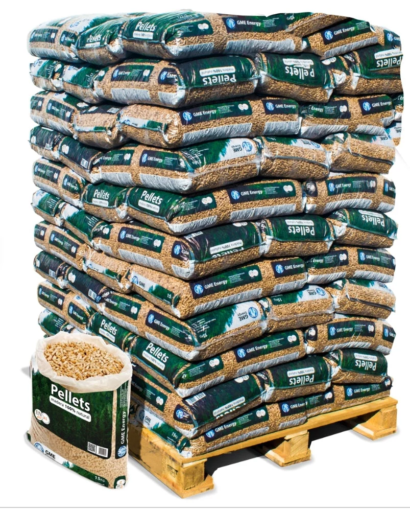 Pellets GME Energy – Palet de 77 sacos de 15 kg (1.155 kg)