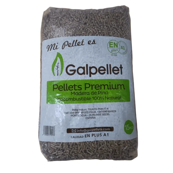 Pellets Premium Galpellet – Palet de 77 sacos de 15 kg (1.155 kg)